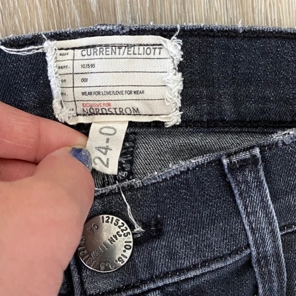 CURRENT ELLIOTT The Soho Stiletto Destroy Jeans 24 - Picture 5 of 9